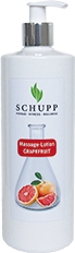 Schupp Massagelotion GRAPEFRUIT 500 ml Paraffinfrei + 1 Spender