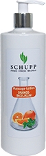Schupp Massagelotion ORANGE-BASILIKUM 500 ml Paraffinfrei + 1 Spender