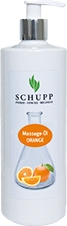 SCHUPP MASSAGE-ÖL ORANGE 500 ml + 1 Spender